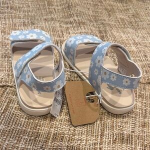 See Kai Run Light Blue Daisy Strap Sandals